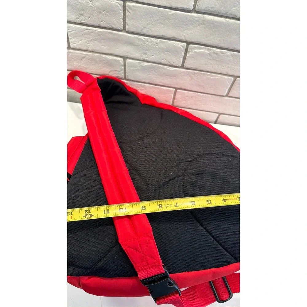 Logo Arkansas Razorbacks Sling Backpack Mens Womens Red Nylon Crossbody Bag NCAA